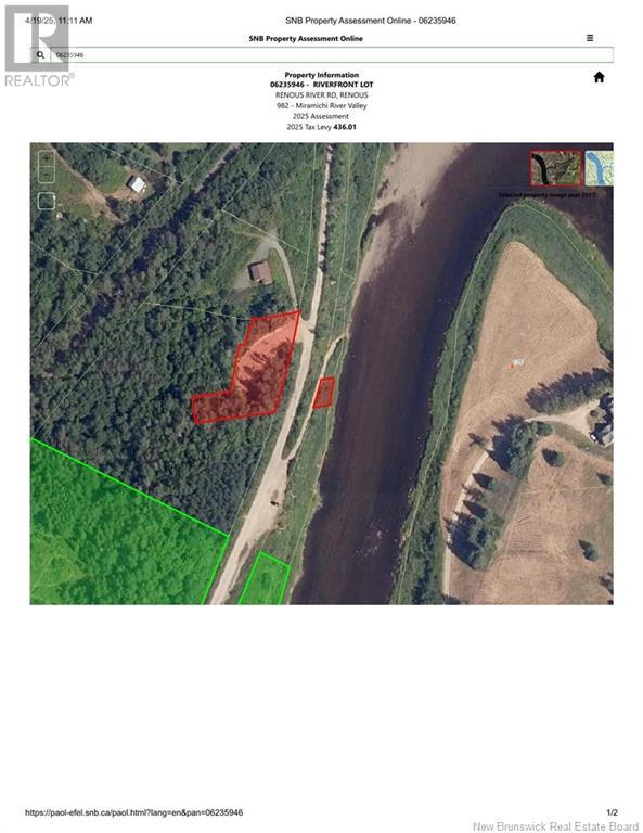 Lot Renous River Road, Renous, New Brunswick  E9E 2C8 - Photo 3 - NB118030