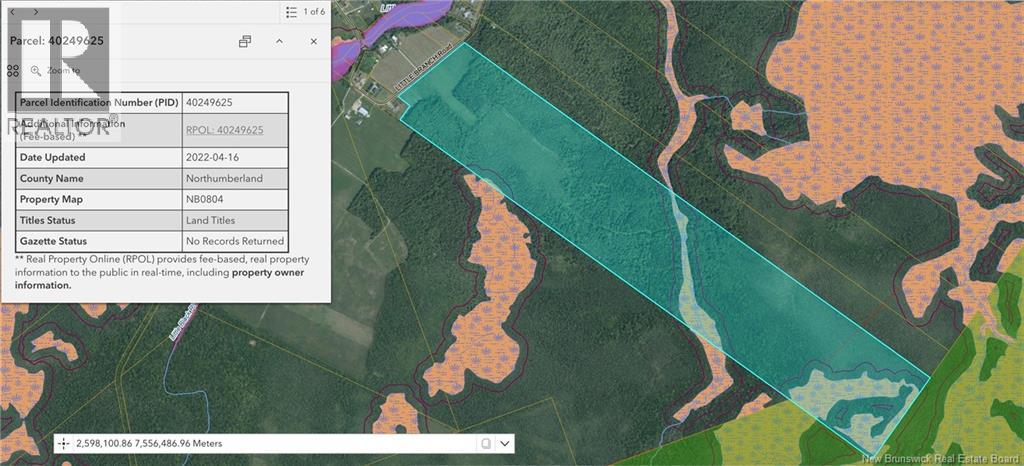 Lot Little Branch Road, Black River Bridge, New Brunswick  E1N 5N4 - Photo 1 - NB126358