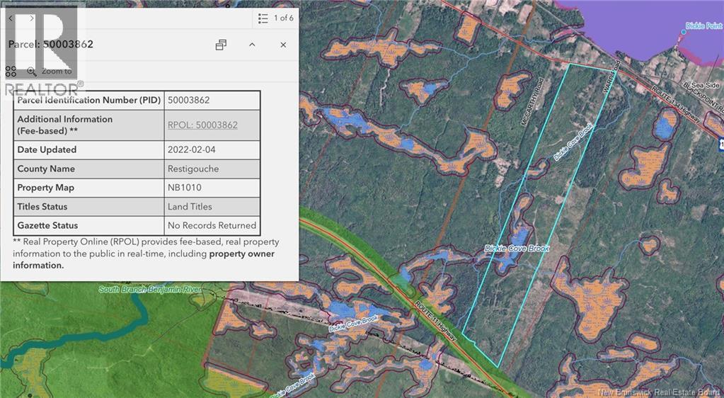 Lot Route 134, Sea Side, New Brunswick E8G 1T3 - Photo 1 - NB126349